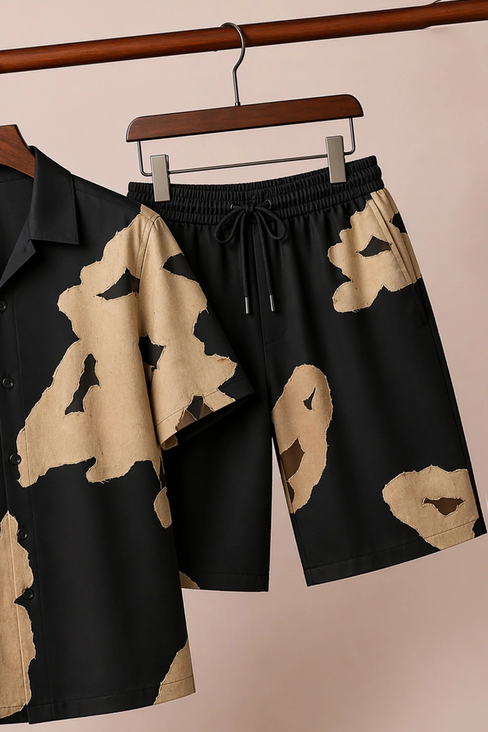 Black Brown Half Pants Cords - XPCRDH
