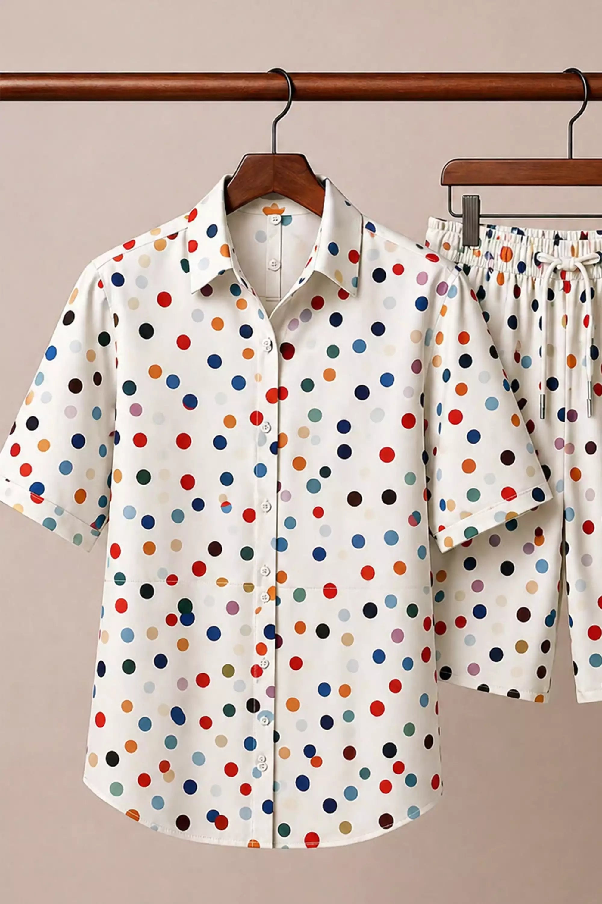 Multi Dotted Half Pants Cords - XPCRDH