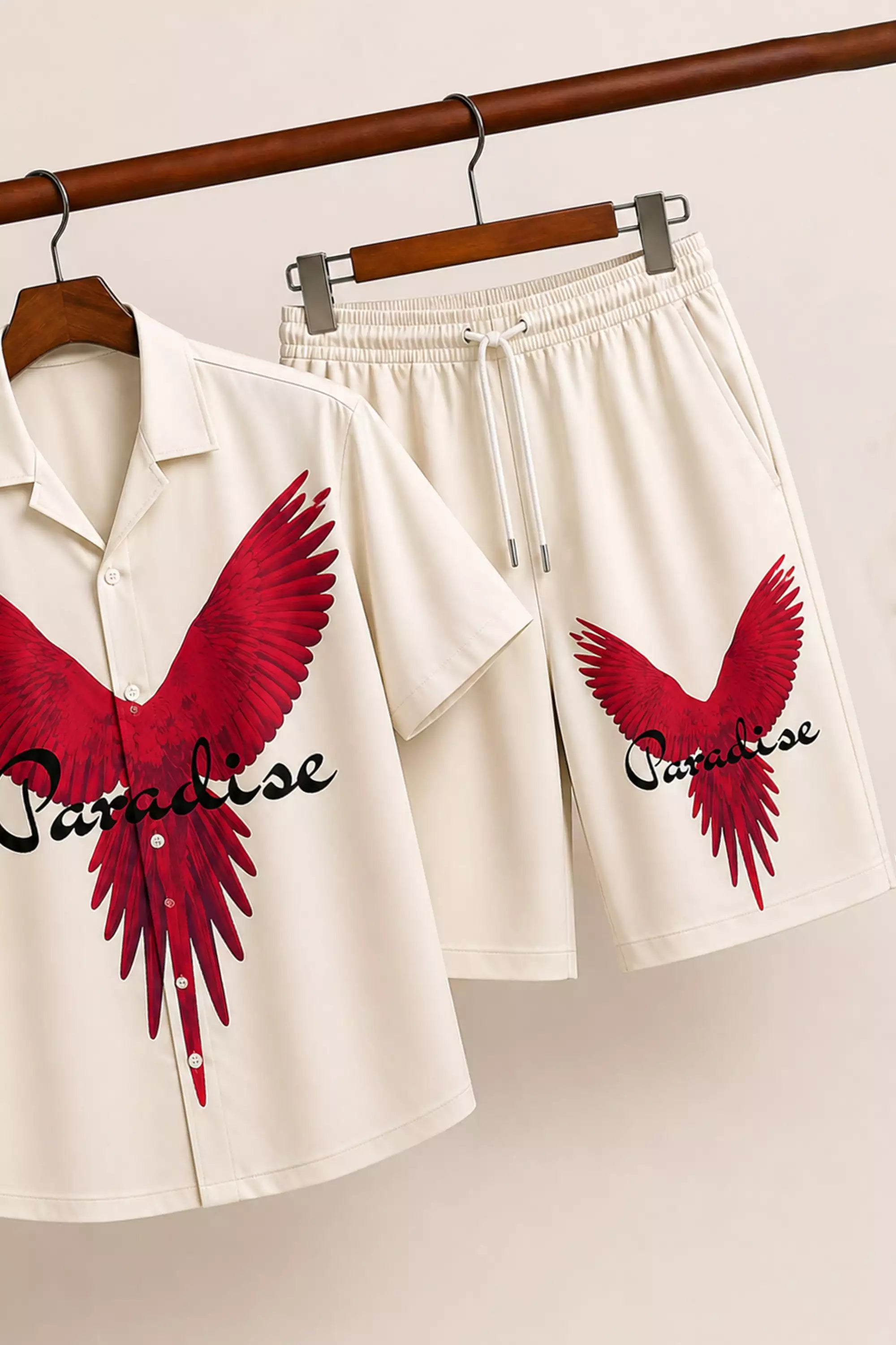 White Paradise Half Pants Cords - XPCRDH